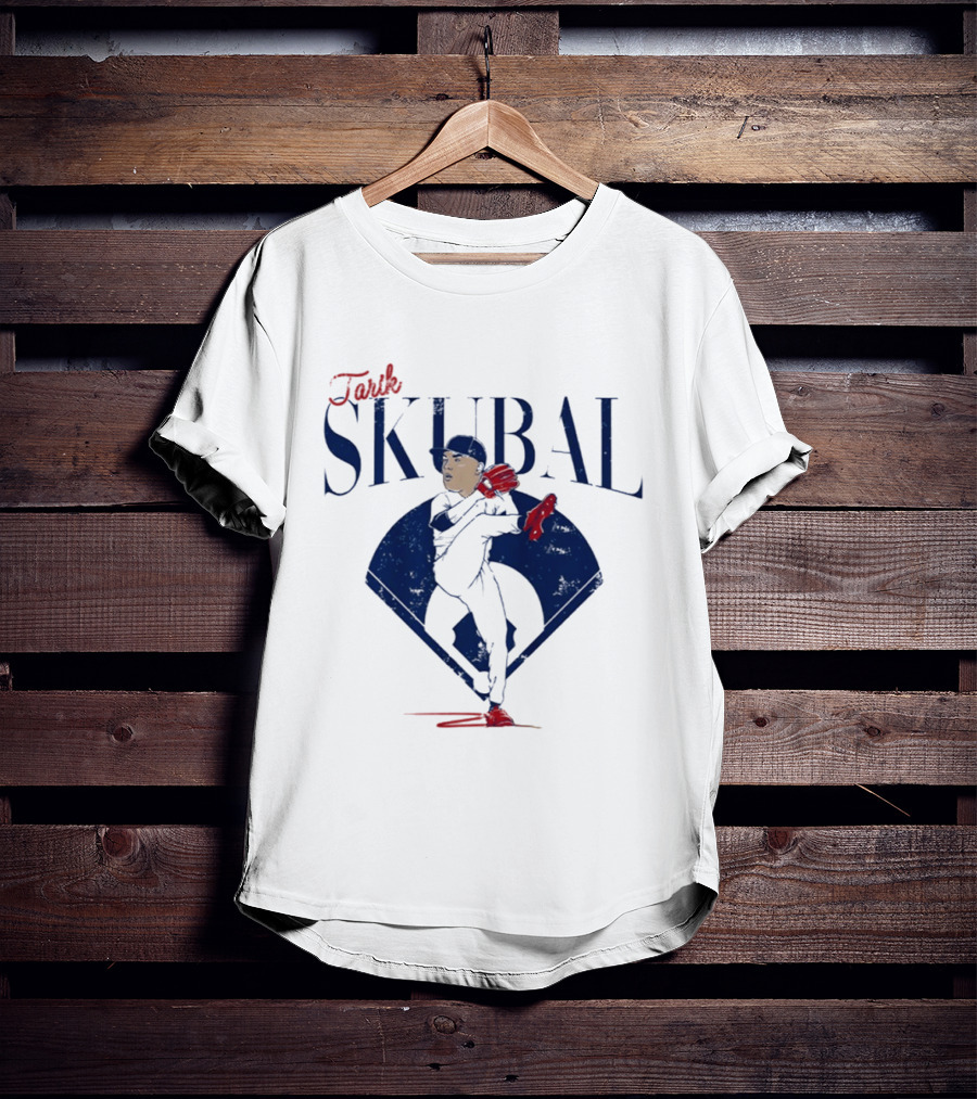 Tarik Skubal Pitcher Caricature MLB Dodgers T-Shirt