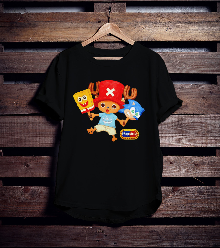 Chopper Popsicle SpongeBob Sonic T-Shirt