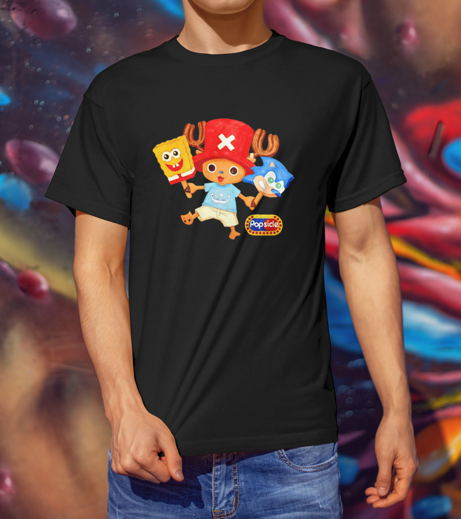 Chopper Popsicle SpongeBob Sonic T-Shirt