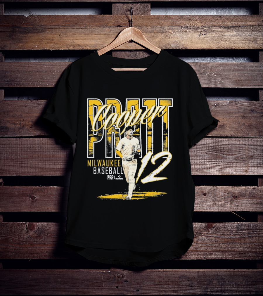 Cooper Pratt Milwaukee Baseball 12 Player Name T-Shirt