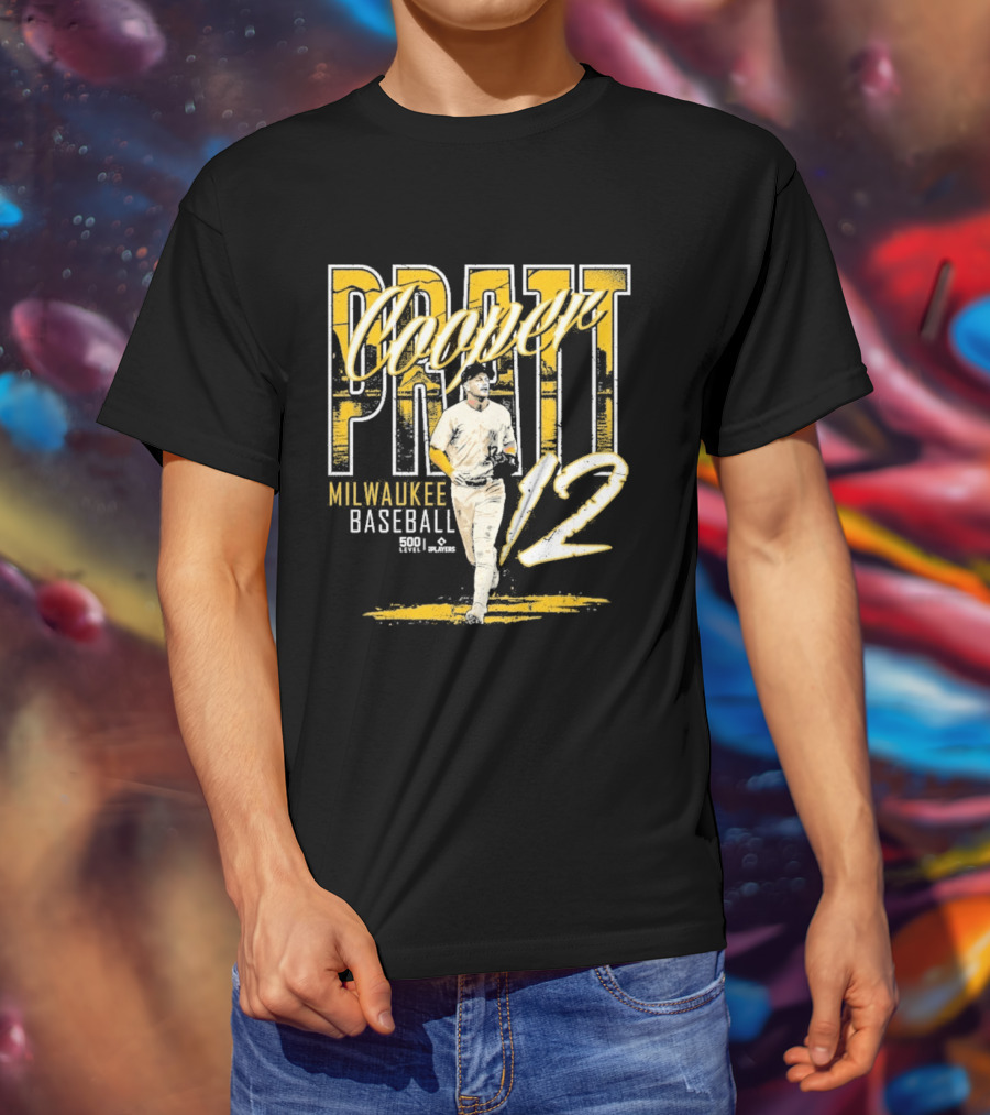 Cooper Pratt Milwaukee Baseball 12 Player Name T-Shirt