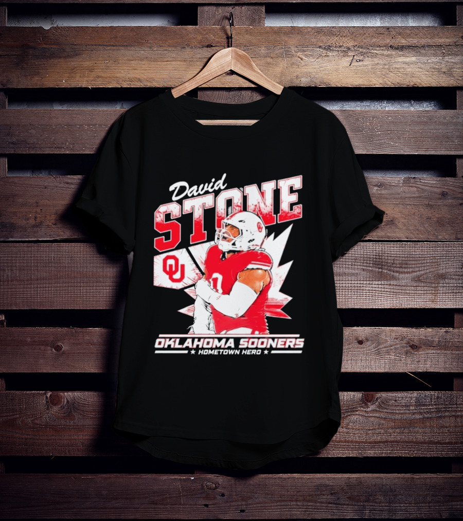 David Stone Oklahoma Sooners Hometown Hero OU Football Star T-Shirt