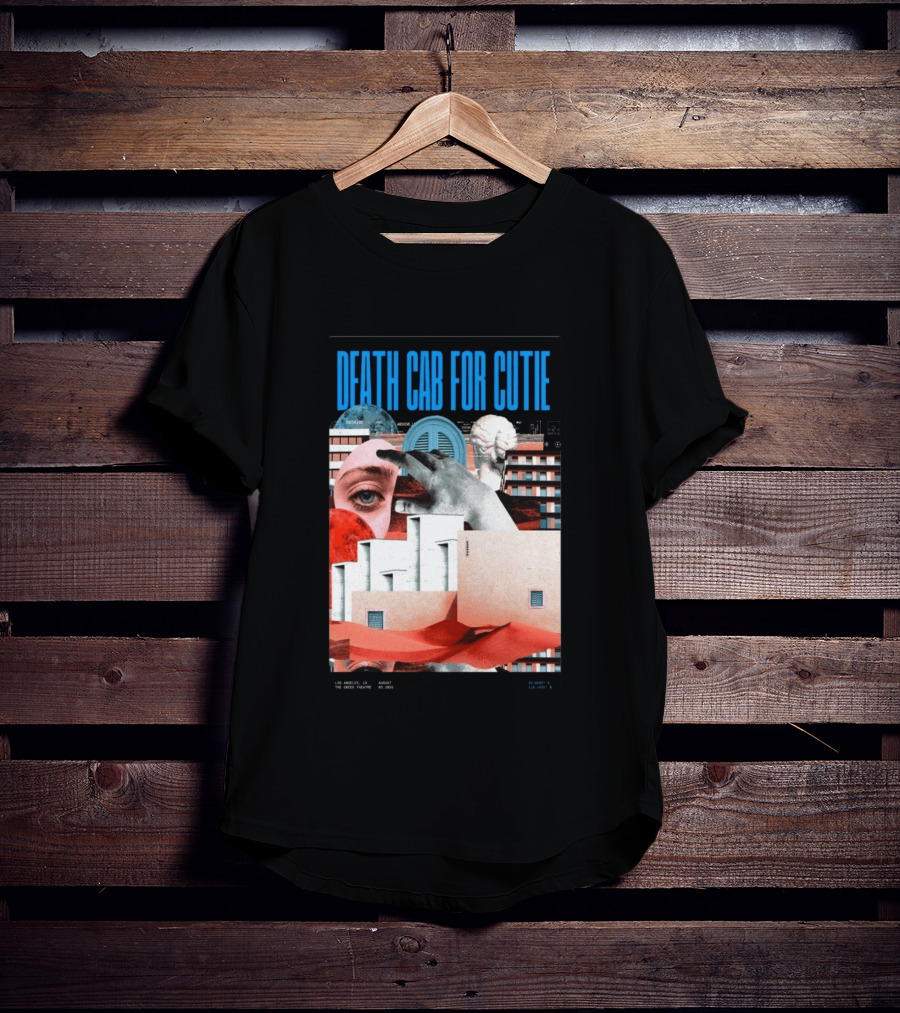 Death Cab For Cutie August 03 2026 Los Angeles The Greek Theatre Collage T-Shirt