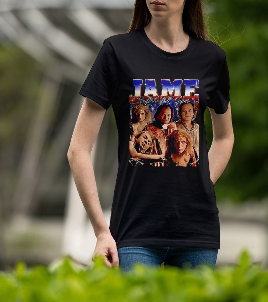Buffalo Bill Gumb Silence Of The Lambs Movie Character Collage T-Shirt