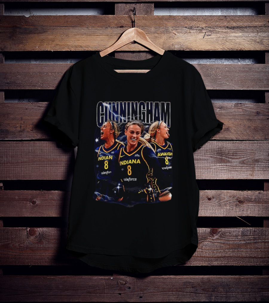 Cunningham 8 Indiana Fever Basketball Salesforce Sports T-Shirt