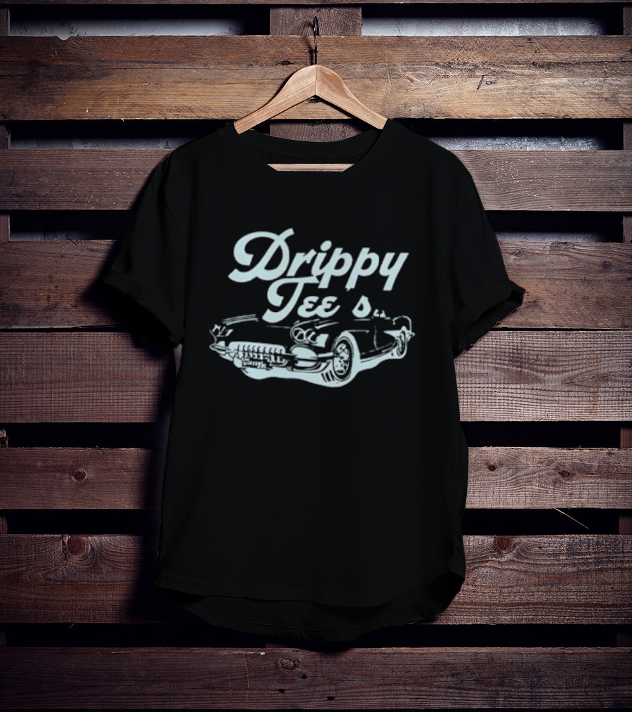 Drippy Tees 1958 Chevrolet Corvette Classic Car T-Shirt