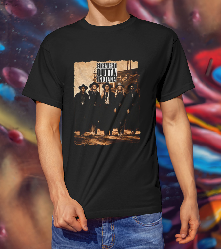 Sophie Cunningham Caitlin Clark Indiana Fever Basketball Feverstone Straight Outta Indiana 2026 T-Shirt