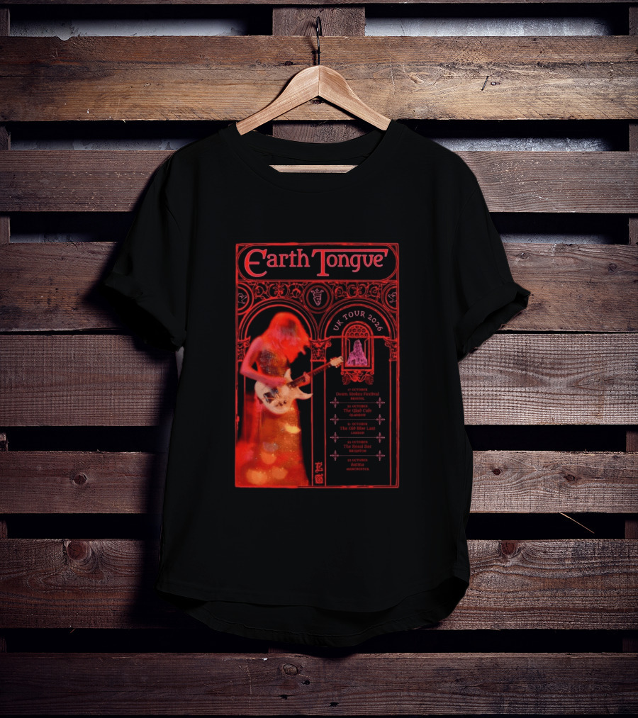 Earth Tongue UK Tour 2026 Down Stokes Festival Bristol Gilded Gothic Artistry T-Shirt