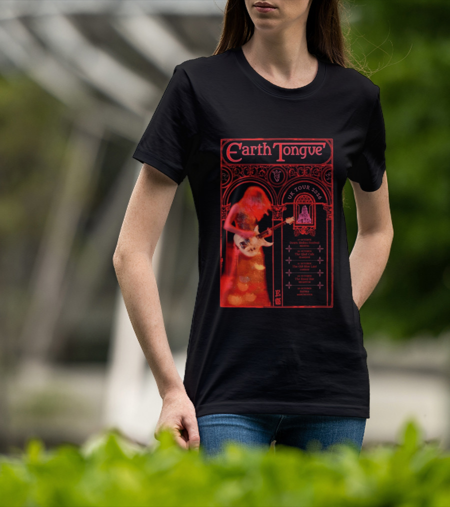 Earth Tongue UK Tour 2026 Down Stokes Festival Bristol Gilded Gothic Artistry T-Shirt