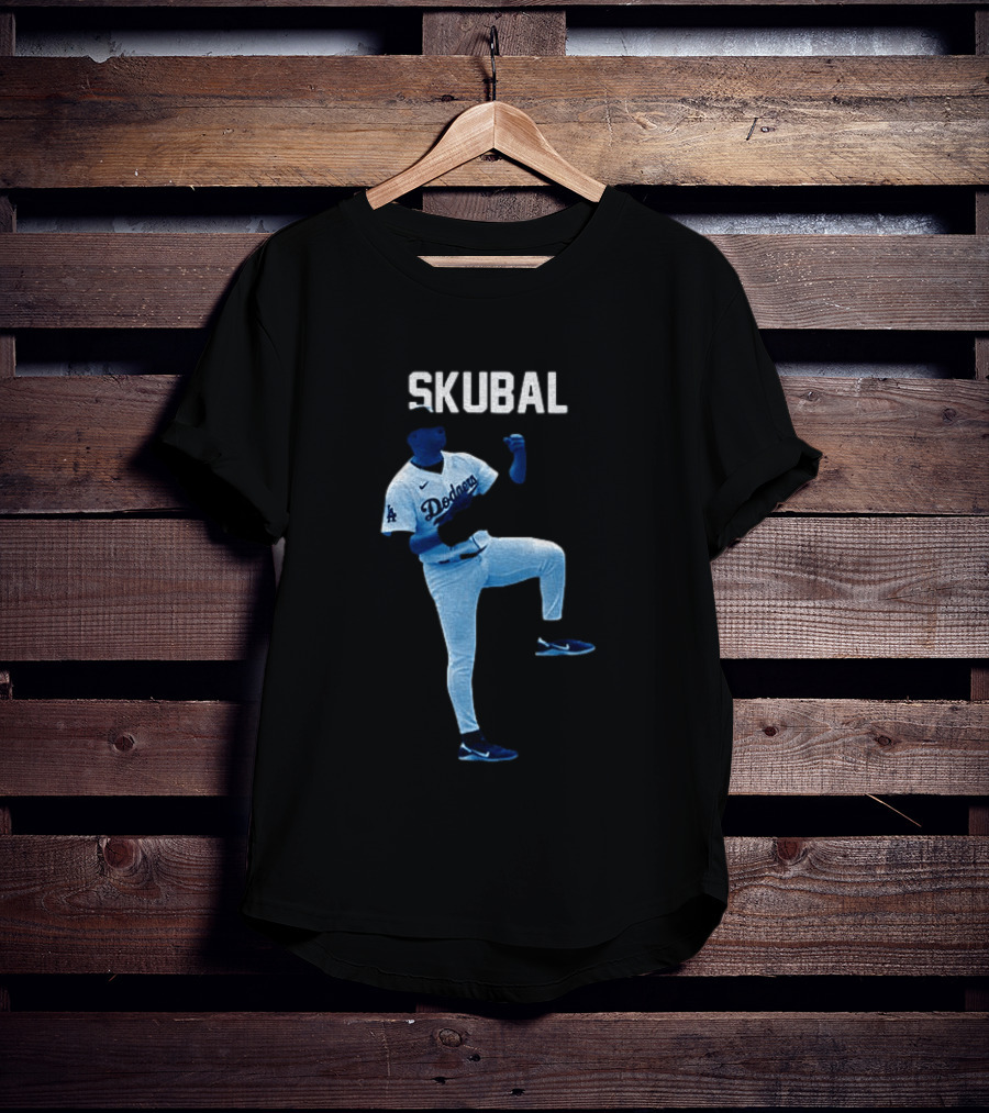 Los Angeles Dodgers Tarik Skubal 29 MLB Baseball 2026 Gradient T-Shirt
