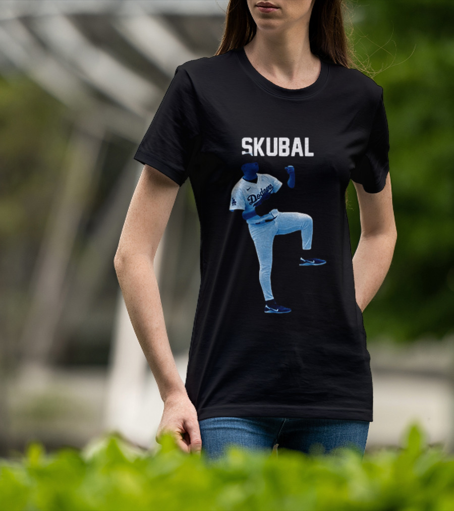 Los Angeles Dodgers Tarik Skubal 29 MLB Baseball 2026 Gradient T-Shirt