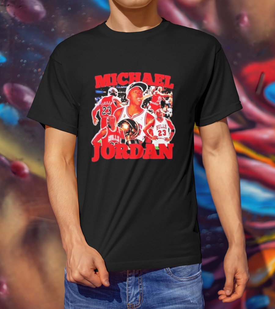 Michael Jordan Chicago Bulls 23 Basketball Legend NBA Champion T-Shirt