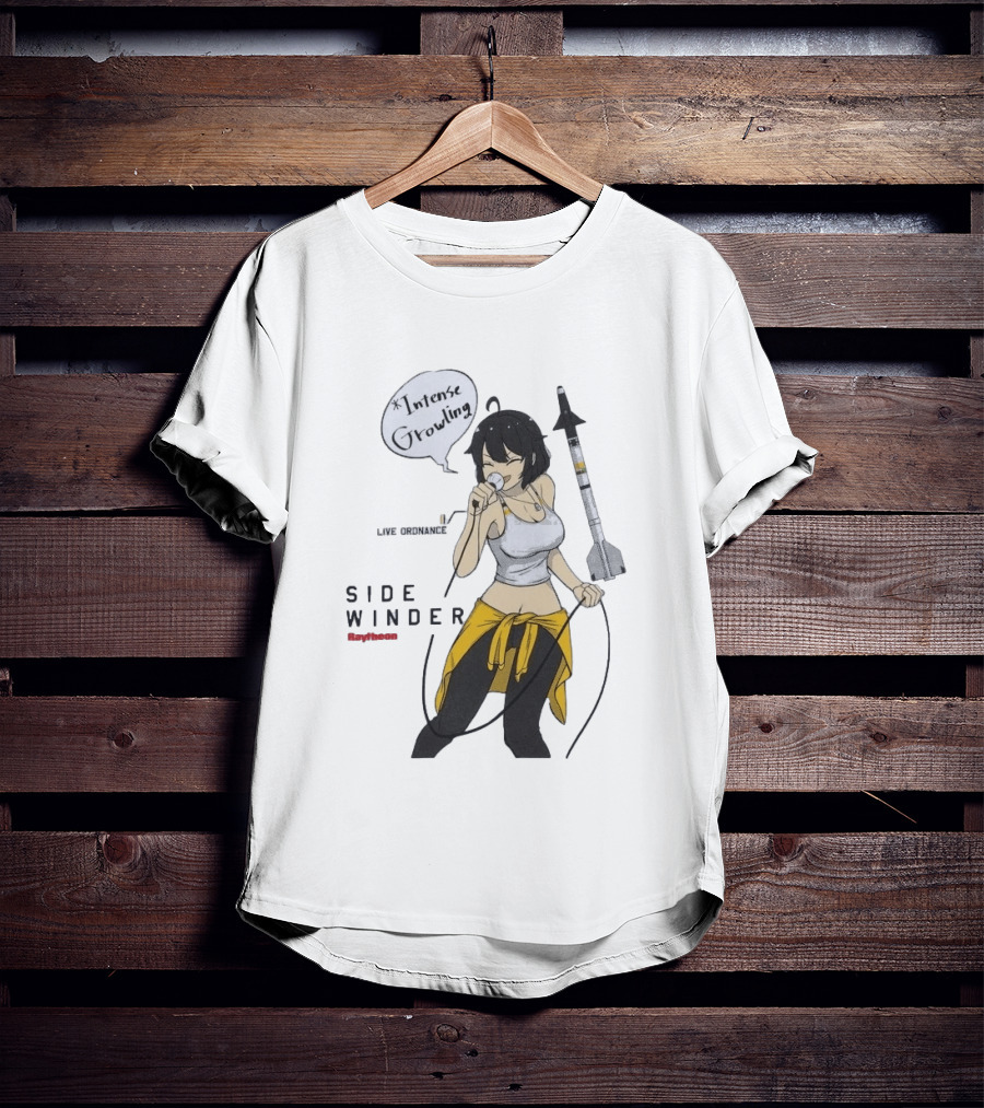 Intense Growling Sidewinder Save Ordnance Raytheon T-Shirt