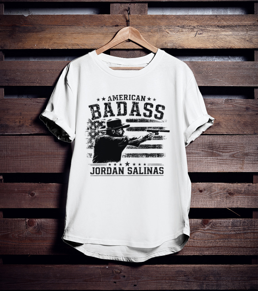 American Badass Jordan Salinas True Patriot USA Flag T-Shirt