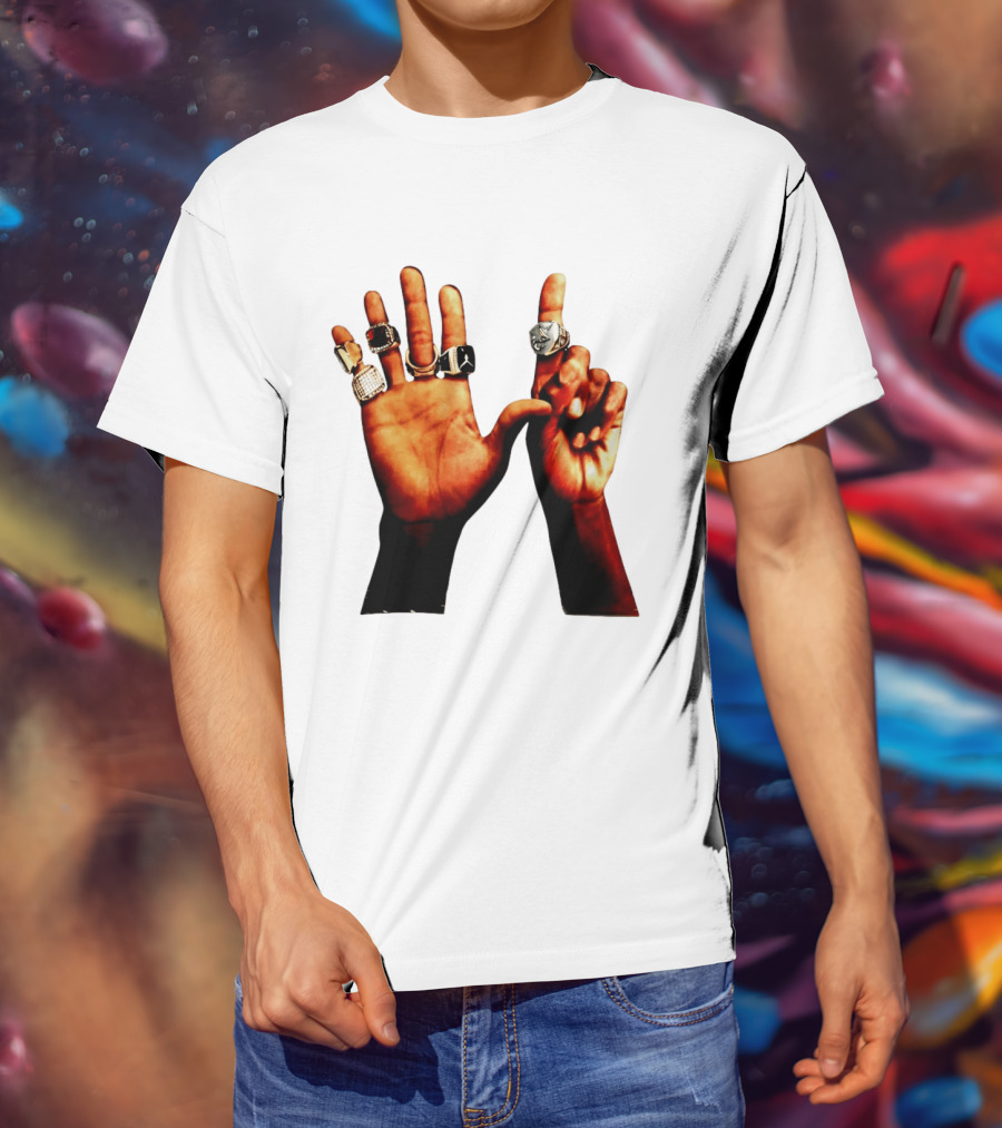 Carlos Alcaraz Championship Rings NBA Jordan Rolex Iconic Hands T-Shirt