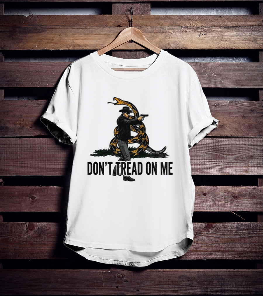 Jordan Salinas Don't Tread On Me Cowboy Snake Stand America T-Shirt
