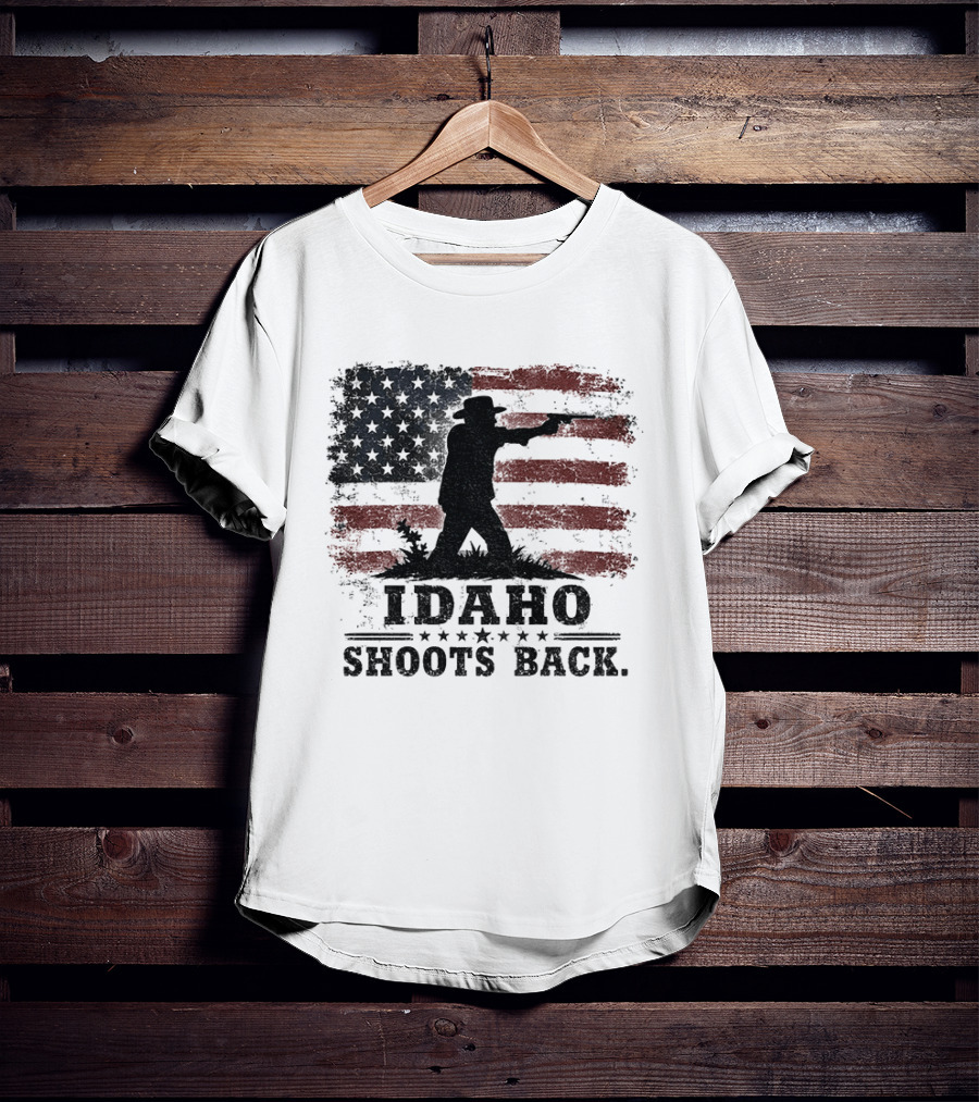 Idaho Shoots Back American Hero Flag T-Shirt