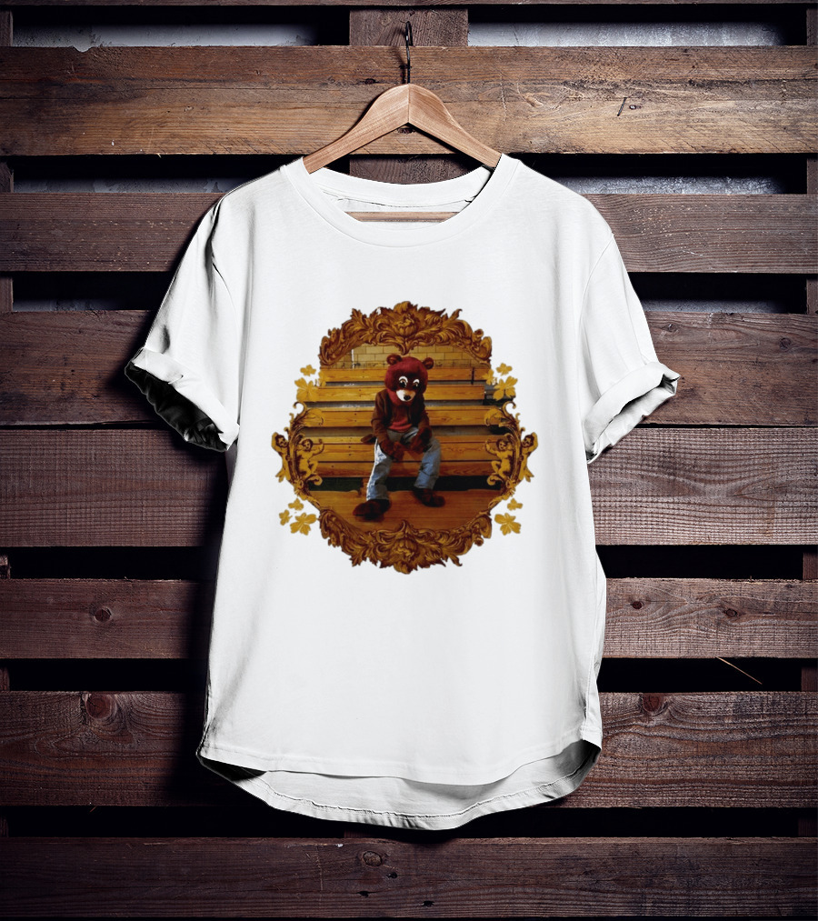 Kanye West The College Dropout Bear Seated In Ornate Frame T-Shirt
