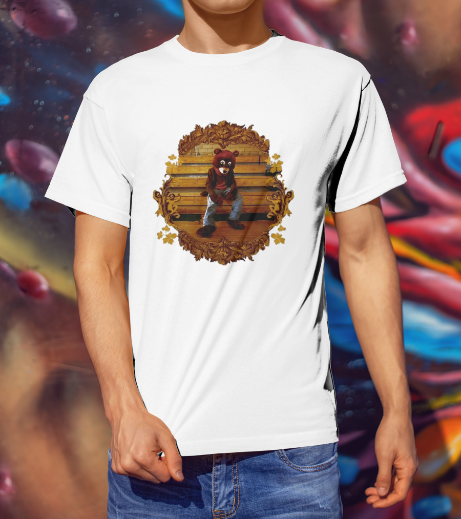 Kanye West The College Dropout Bear Seated In Ornate Frame T-Shirt