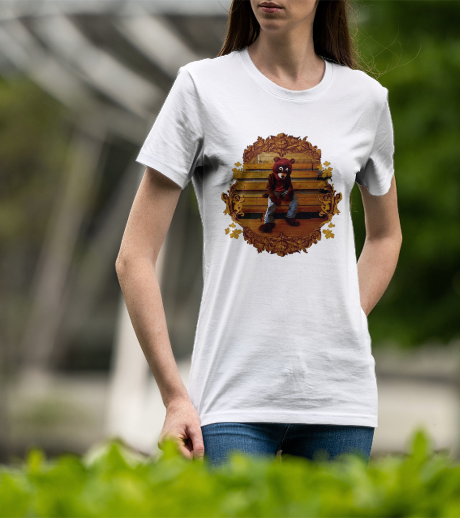 Kanye West The College Dropout Bear Seated In Ornate Frame T-Shirt