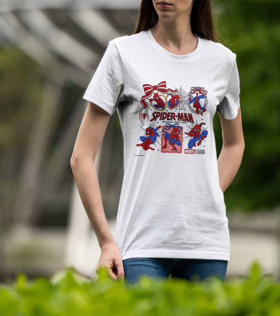 Spider Man Brand New Day Marvel Studios Masked Web Hero Coquette Superhero T-Shirt