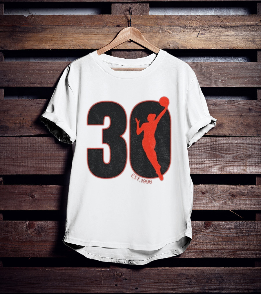 WNBA 30th Anniversary 1996 Basketball Player T-Shirt