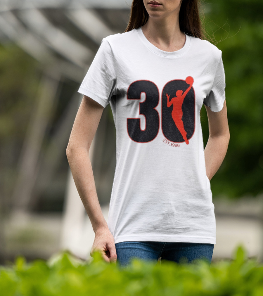 WNBA 30th Anniversary 1996 Basketball Player T-Shirt