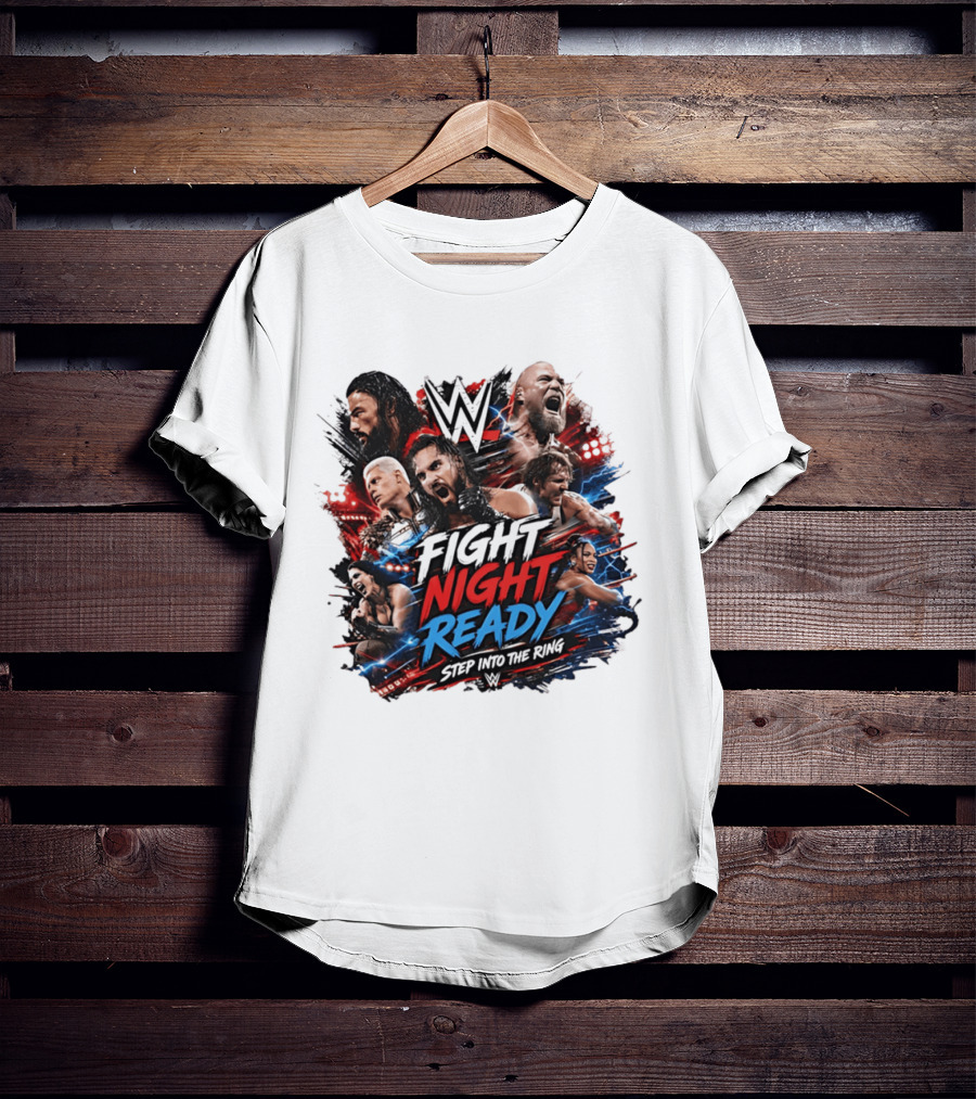 WWE Fight Night Ready Step Into The Ring SummerSlam Superstars T-Shirt