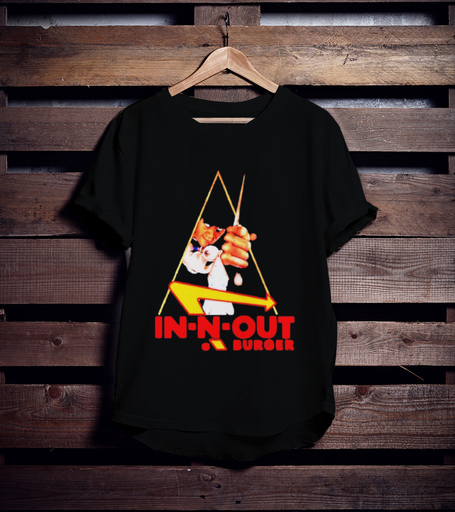A Work Orange In N Out Burger Logo Mashup T-Shirt
