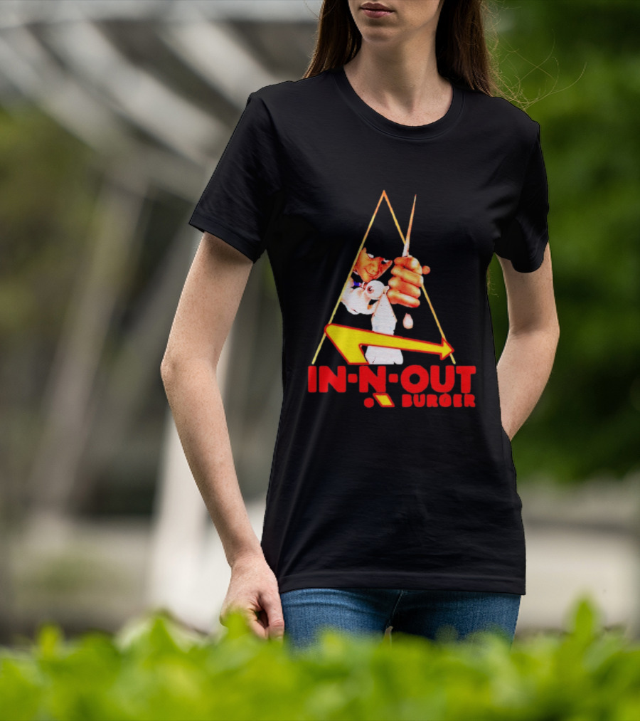 A Work Orange In N Out Burger Logo Mashup T-Shirt