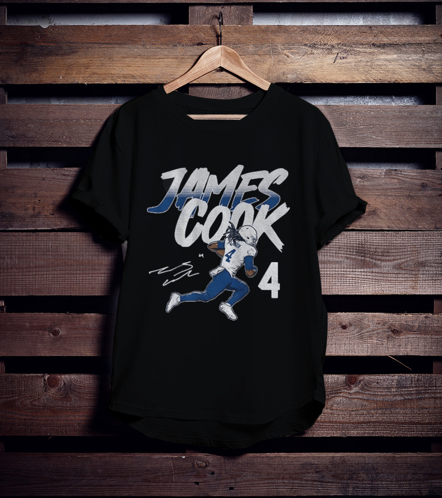 James Cook 4 Buffalo Bills Football Player Athlete T-Shirt