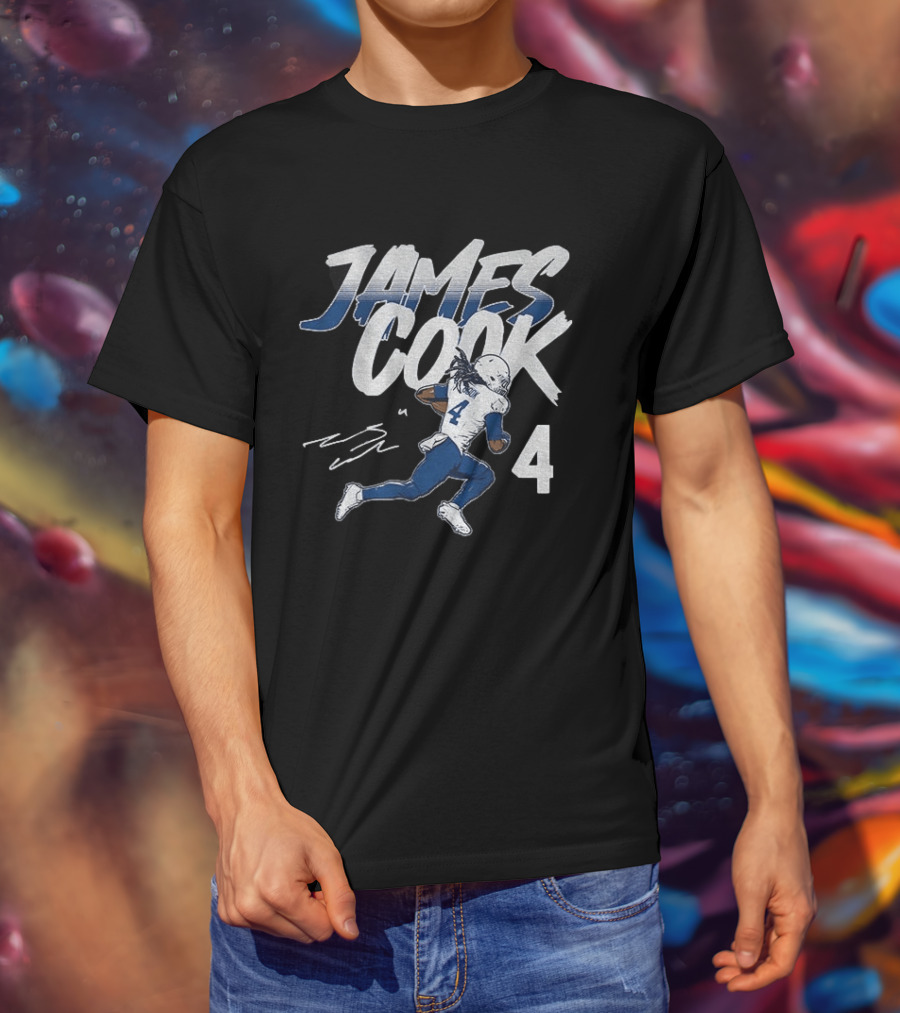 James Cook 4 Buffalo Bills Football Player Athlete T-Shirt