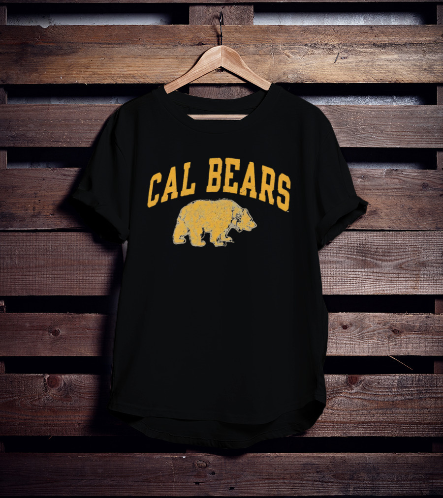 Cal Bears NCAA Distressed Grizzly Bear Profile T-Shirt