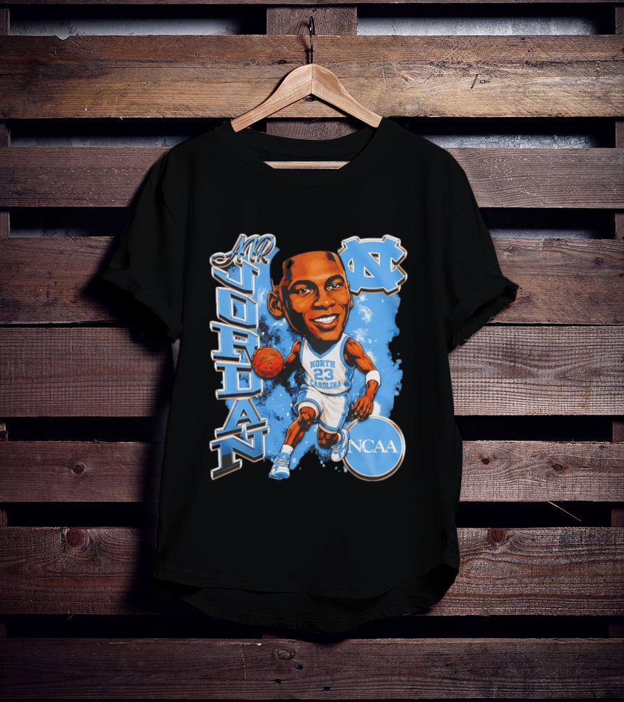 Mr Jordan North Carolina Tar Heels NCAA Basketball 23 T-Shirt