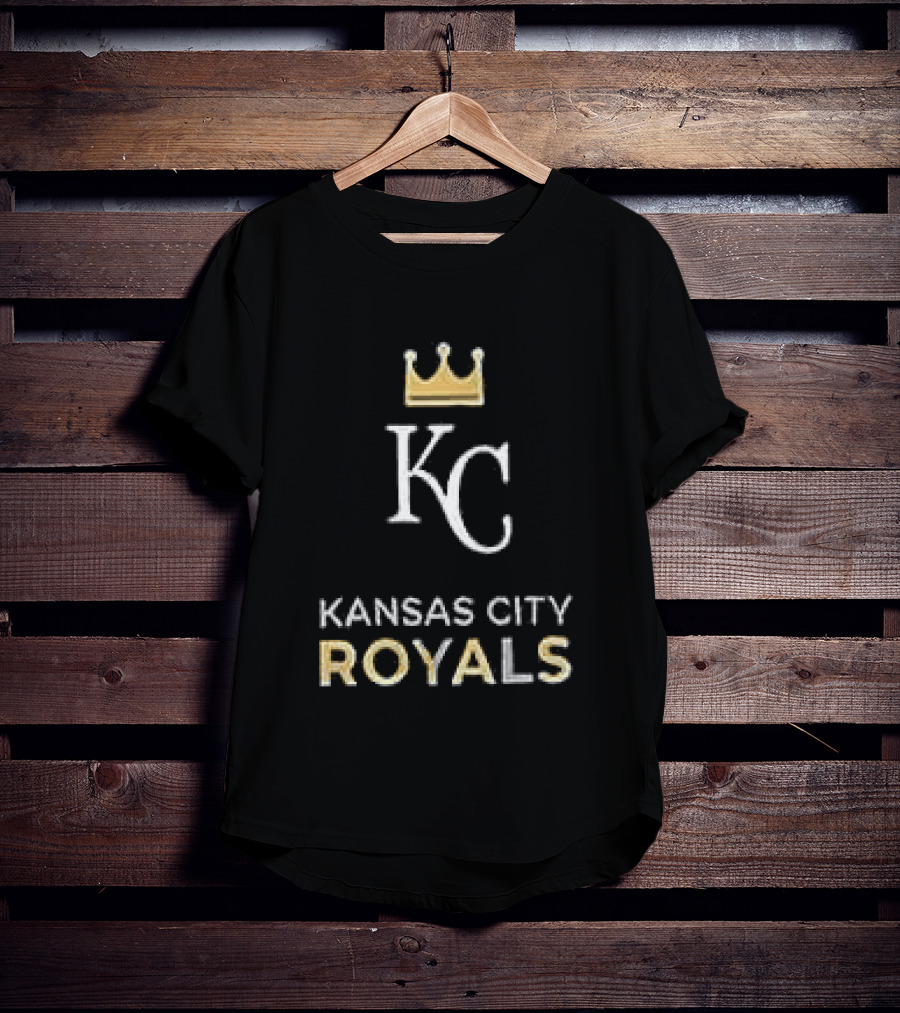 Kansas City Royals Skull Bat Crossed Baseball KC Crown T-Shirt