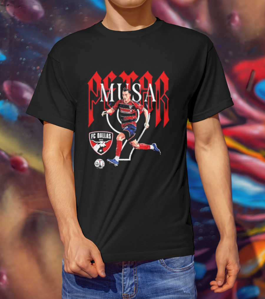 Petar Musa FC Dallas Number 9 Player Soccer T-Shirt