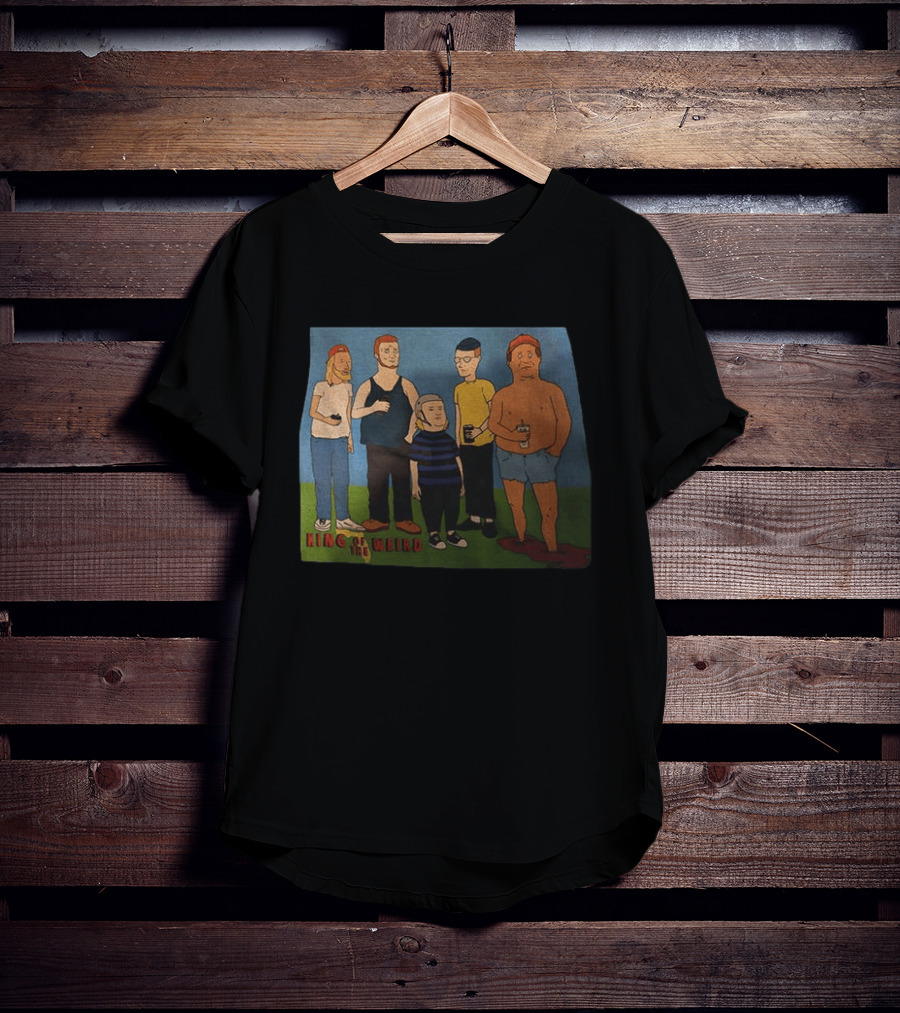 King Of The Weird King Of The Hill Characters Holding Drinks T-Shirt