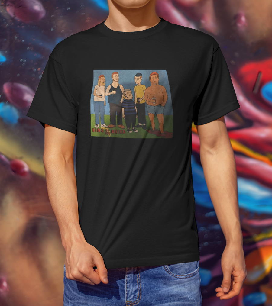 King Of The Weird King Of The Hill Characters Holding Drinks T-Shirt
