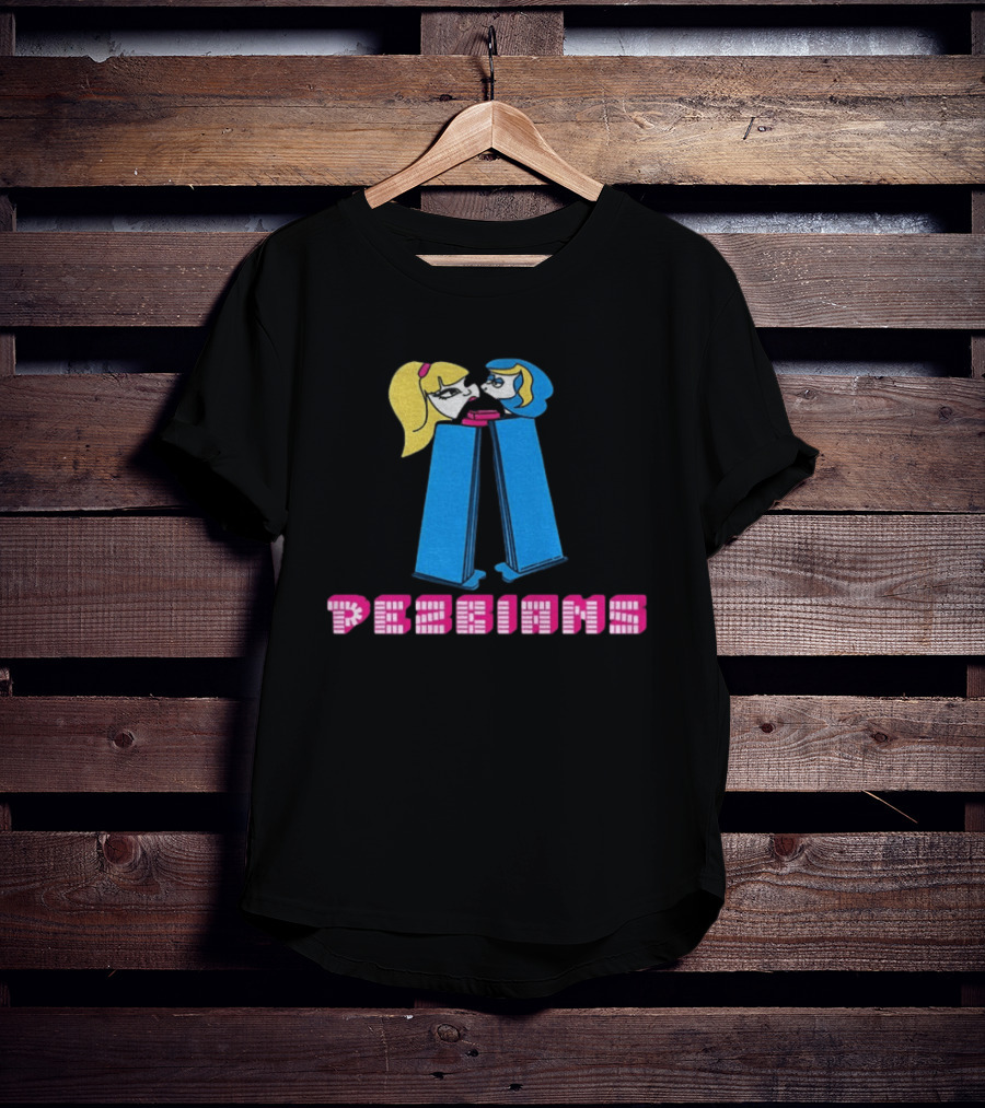 Pezbians The Powerpuff Girls Pez Dispenser Mashup T-Shirt