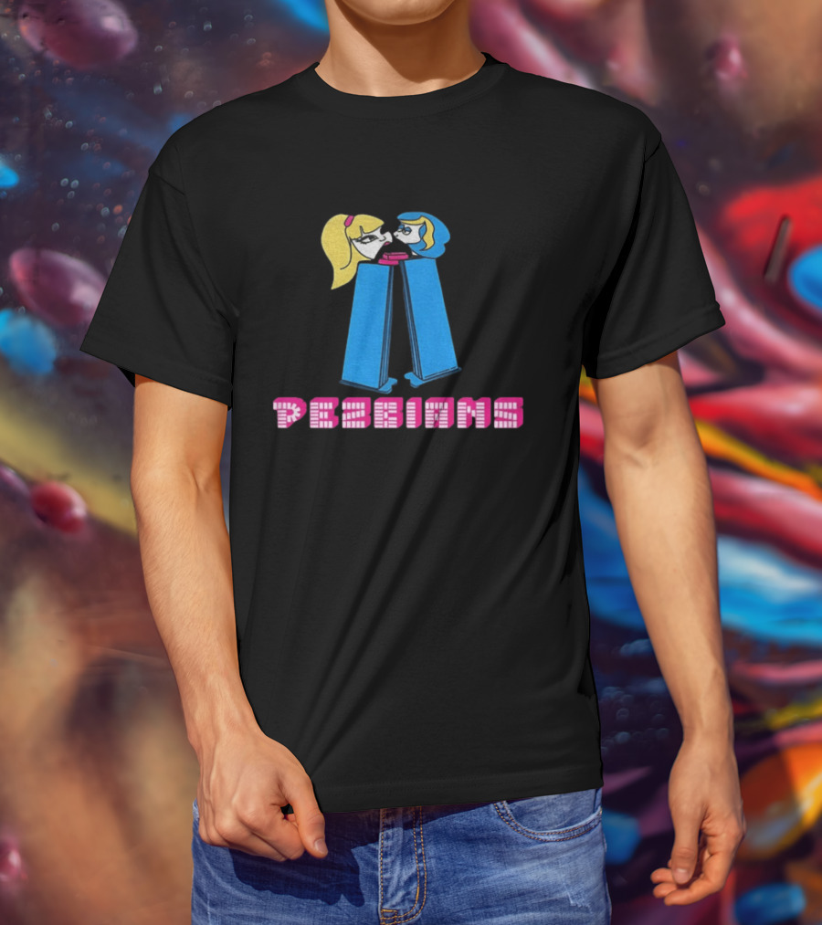 Pezbians The Powerpuff Girls Pez Dispenser Mashup T-Shirt