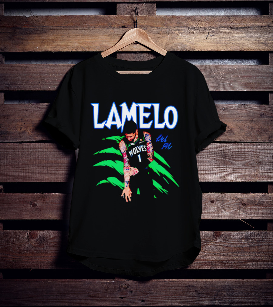 LaMelo Ball Wolves Number 1 Signature T-Shirt