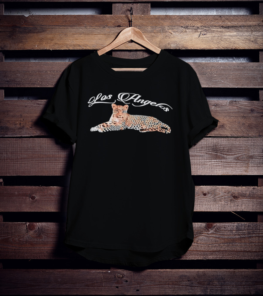 Los Angeles Spotted Leopard Lying Down T-Shirt