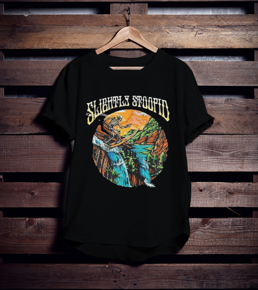 Slightly Stoopid Skeleton Surfing Red Rocks August 8 2026 T-Shirt