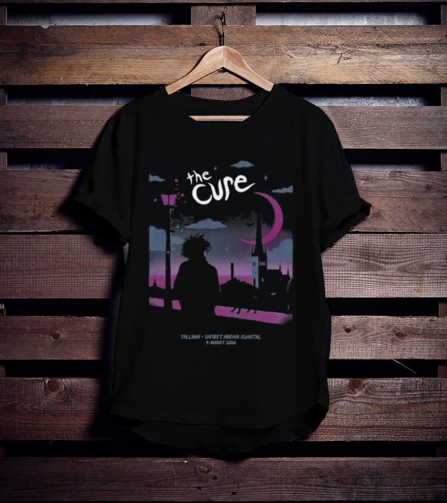 The Cure Tallinn 2026 Unibet Arena Kvartal 9 August Event T-Shirt
