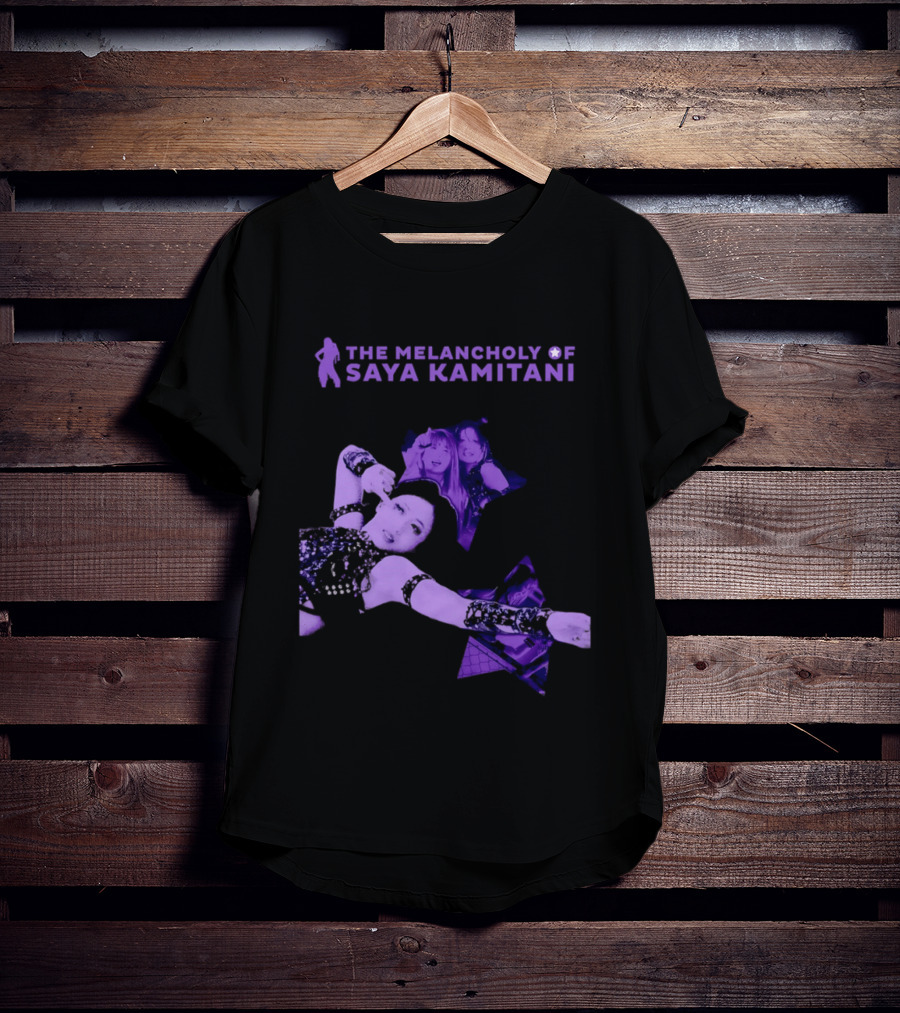 The Melancholy Of Saya Kamitani Purple Aesthetic T-Shirt