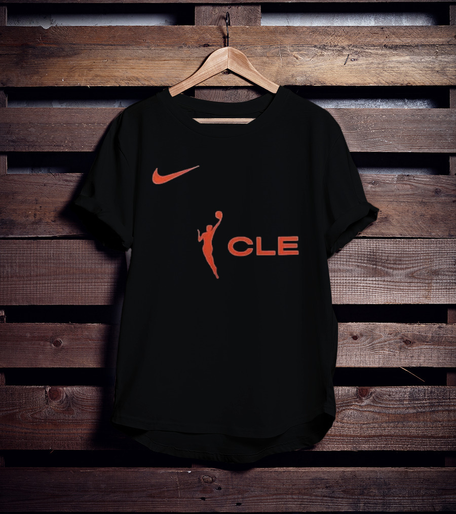 Nike WNBA Cleveland Basketball Icon CLE Orange T-Shirt
