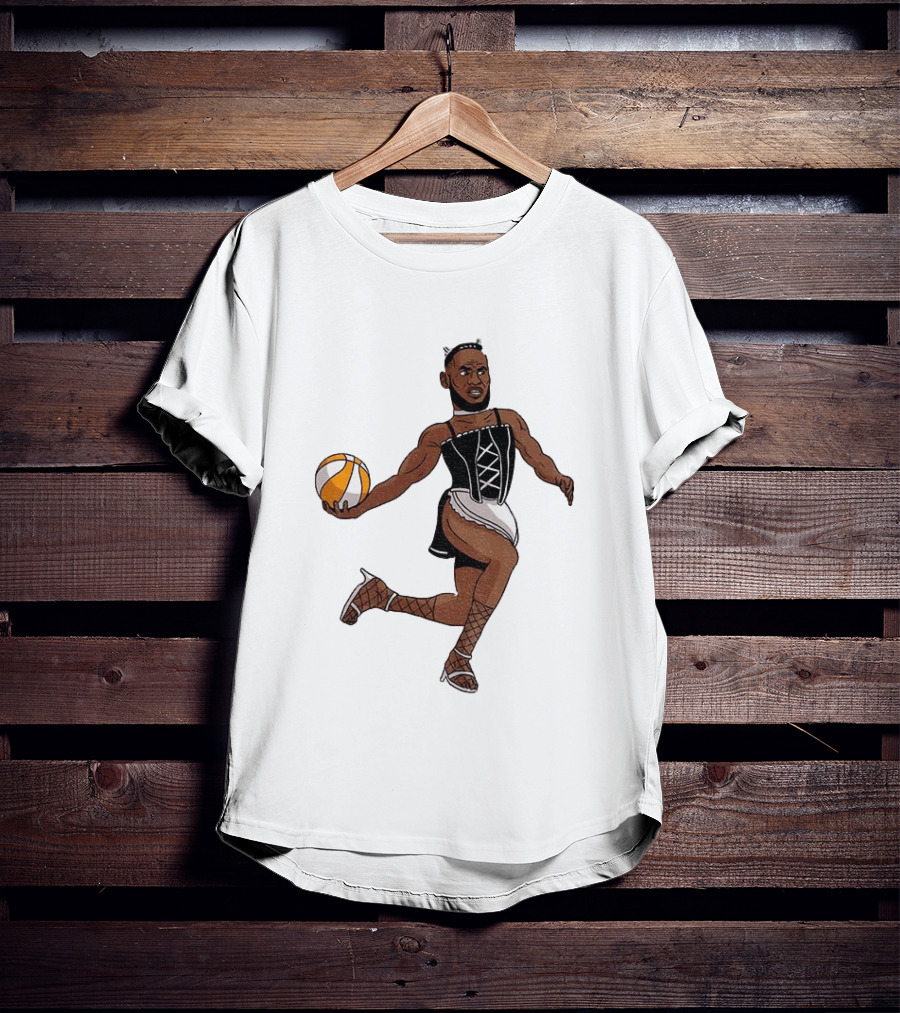 LeBron James Maid Outfit Basketball Crossover WNBA Fantasy T-Shirt