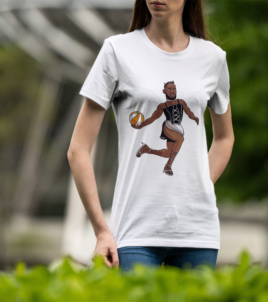 LeBron James Maid Outfit Basketball Crossover WNBA Fantasy T-Shirt