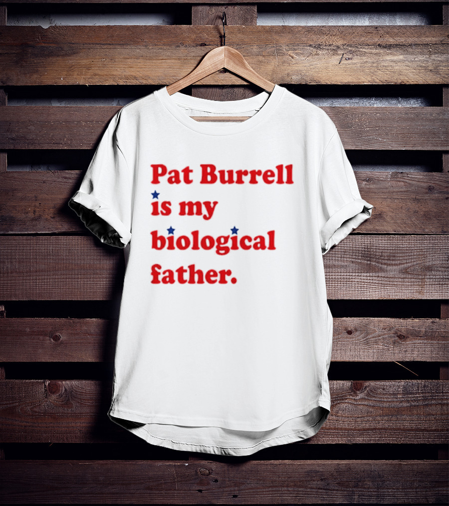 Pat Burrell Is My Biological Father Red Blue Star Dots T-Shirt