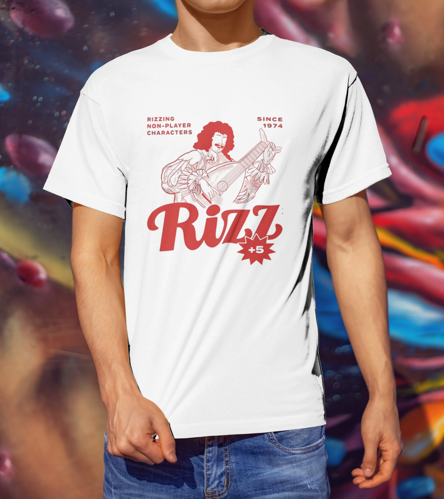 Rizzing Non Player Characters Since 1974 Rizz +5 Bard T-Shirt